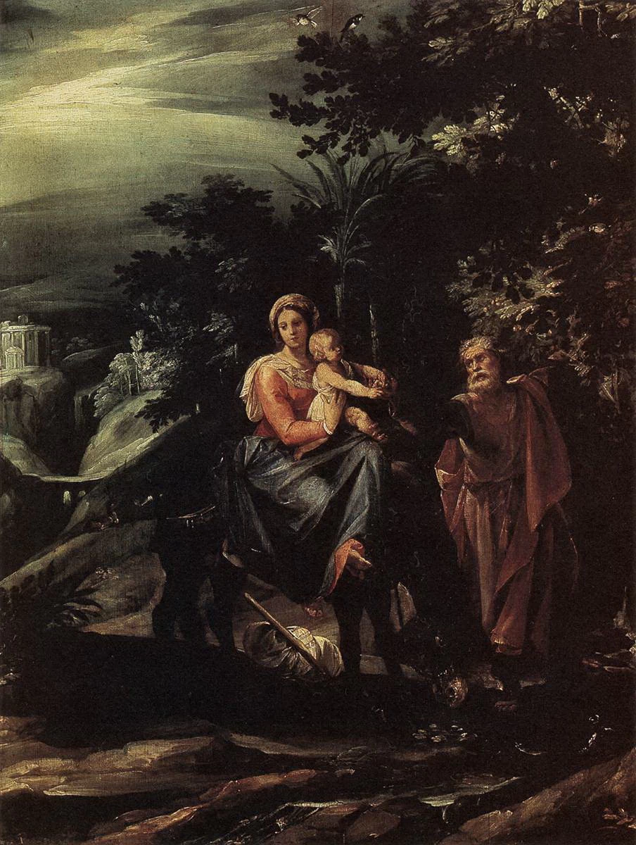 Riposo nella fuga in Egitto - Galleria Borghese, Rome